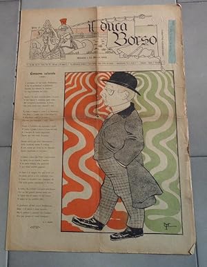 IL DUCA BORSO, periodico satirico modenese - 1902 - n. 02 del 22 marzo 1902 - ANNO TERZO - con di...