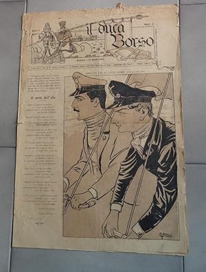 IL DUCA BORSO, periodico satirico modenese - 1902 - n. 05 del 12 aprile 1902 - ANNO TERZO - con d...