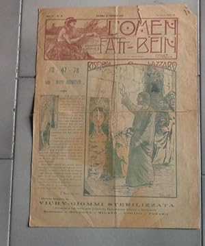 L'OMEIN FATT BEIL, rivista bolognese satirica numero 32 del 24 febbraio 1900, BOLOGNA, Tipografia...