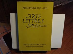 Arts, Lettres, Spectacles Allemagne 1945-1965