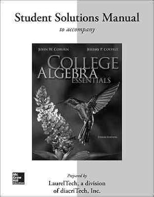 Image du vendeur pour College Algebra Essentials mis en vente par GreatBookPrices