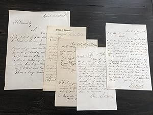 Seller image for 1861-1863 Archive of Five Civil War-Era Manuscript Letters Relating to the Robust US Banking System, Army Units, Debts, Corporate Elections for sale by Katz Fine Manuscripts Inc.