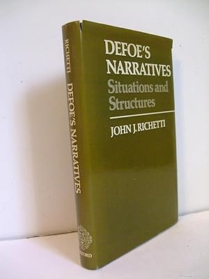 Seller image for Defoe's Narratives: Situations and Structures for sale by Lily of the Valley Books