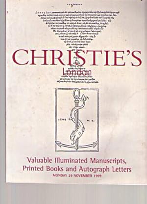 Christies 1999 Valuable Illuminated Manuscripts, Books, Letters