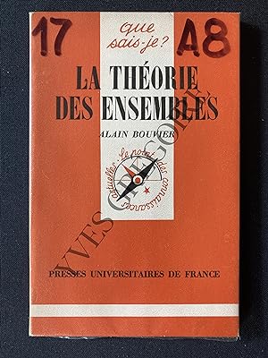 Seller image for LA THEORIE DES ENSEMBLES for sale by Yves Grgoire