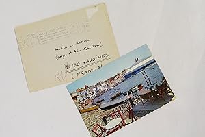 Carte postale adressée depuis Cadaquès à ses amis Georges et Alice Raillard