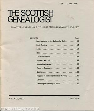 The Scottish Genealogist: Vol. XXV, No. 2 - June 1978