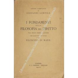 Bild des Verkufers fr I fondamenti della filosofia del diritto. Con aggiunti due studi sulla filosofia di Marx zum Verkauf von Libreria Antiquaria Giulio Cesare di Daniele Corradi