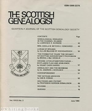 The Scottish Genealogist: Vol. XXVII, No. 2 - June 1980