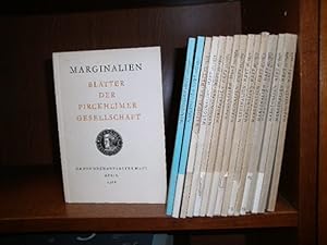 Marginalien. Blätter der Pirckheimer Gesellschaft Konvolut 17 Hefte von 1968 bis 1990.