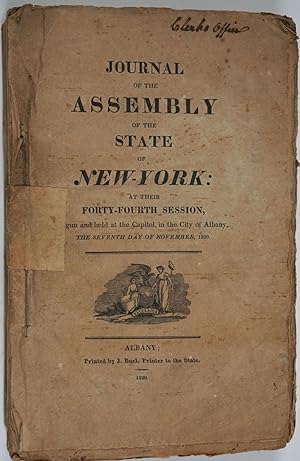 Journal of the Assembly of the State of New-York, at Their Forty- Fourth Session (1820-1821)