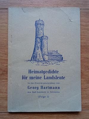 Imagen del vendedor de Heimatgedichte fr meine Landsleute (Folge 2) In der Fremde geschrieben von Georg Hartmann aus Bad Landeck in Schlesien a la venta por Antiquariat Smock