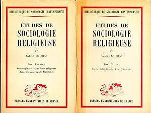 Études de sociologie religieuse ( 2 TOMES )