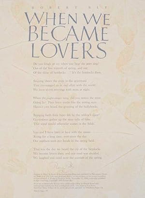 When We Became Lovers (Signed Broadside)