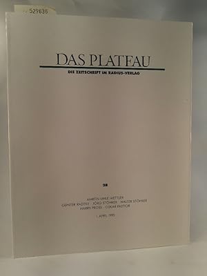 Bild des Verkufers fr Das Plateau. Die Zeitschrift im Radius Verlag Broschiert . Nr. 28 Martin Uhle-Wettler, Gnter Radtke, Jrg Sthrer, Walter Sthrer, Harry Pross, Oskar Pastor zum Verkauf von ANTIQUARIAT Franke BRUDDENBOOKS