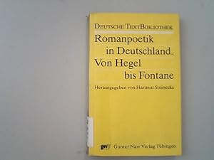 Bild des Verkufers fr Romanpoetik in Deutschland.Von Hegel bis Fontane. zum Verkauf von Antiquariat Bookfarm