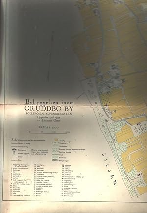 Bebyggelsen inom Gruddbo by Sollerö S:N, Kopparbergs Län Uppmätt i juli 1937 av Johannes Öster