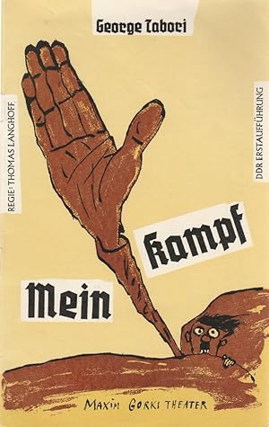 Immagine del venditore per Programmheft MEIN KAMPF. Farce von George Tabori Premiere 2. Mrz 1990 Spielzeit 1989 / 1990 Heft 3 venduto da Programmhefte24 Schauspiel und Musiktheater der letzten 150 Jahre