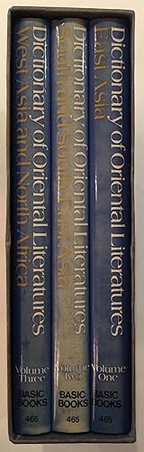 Seller image for Dictionary of Oriental literatures [3 volume set] v. 1. East Asia.--v. 2. South and South-East Asia.--v. 3. West Asia and North Africa for sale by Joseph Burridge Books
