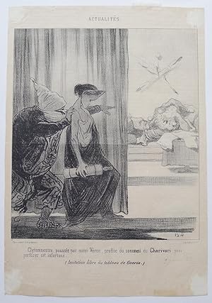 Image du vendeur pour Actualits. Clytemnestre poussee par Veron, profite du sommiel du charivari por performercet infortune. mis en vente par Roe and Moore