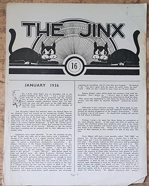 Seller image for The Jinx January 1936 No.16 for sale by Shore Books