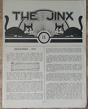 Seller image for The Jinx December 1935 No.15 for sale by Shore Books