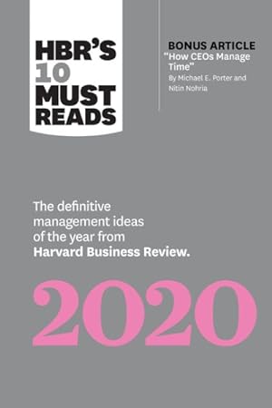 Seller image for HBR's 10 Must Reads 2020 : The definitive management ideas of the year from Harvard Business Review for sale by GreatBookPrices