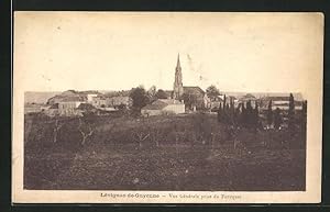 Carte postale Lèvignac-de-Guyenne, Vue Gènèrale prise du Fourquet