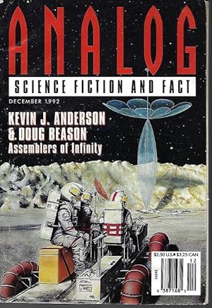 Image du vendeur pour ANALOG Science Fiction and Fact: December, Dec. 1992 mis en vente par Books from the Crypt