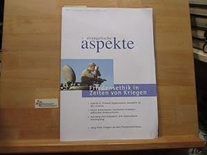 Imagen del vendedor de Evangelische Aspekte : die Zeitschrift der Evangelischen Akademikerschaft in Deutschland e.V. Heft 1, 18. Jahrgang, 15. Februar 2008: Friedensethik in Zeiten von Kriegen a la venta por Antiquariat im Kaiserviertel | Wimbauer Buchversand