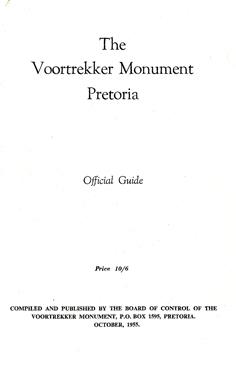 Image du vendeur pour The Voortrekker Monument - Pretoria - Official Guide mis en vente par Eaglestones