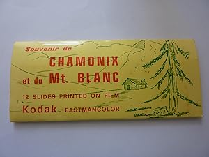Souvenir de CHAMONIX et du MONT BLANC 12 COLOR Slides Printed on FILM KODAK EASTMANCOLOR