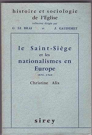 Le Saint-Siège et les nationalismes en Europe