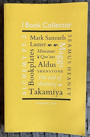 The Book Collector, Volume 68 #2 - Summer 2019