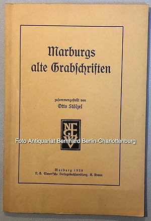 Seller image for Marburgs alte Grabschriften for sale by Antiquariat Bernhard