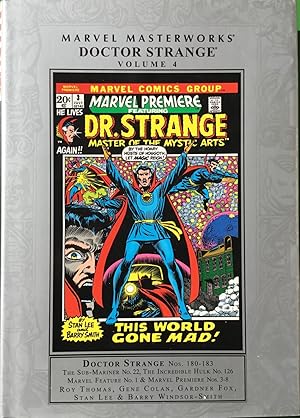 Immagine del venditore per MARVEL MASTERWORKS : DOCTOR STRANGE Volume 4 (Four) - DOCTOR STRANGE from DOCTOR STRANGE Nos. 80-83, SUB-MARINER No. 22, HULK No. 26, MARVEL FEATURE No. 1 & MARVEL PREMIERE Nos. 3-8 venduto da OUTSIDER ENTERPRISES