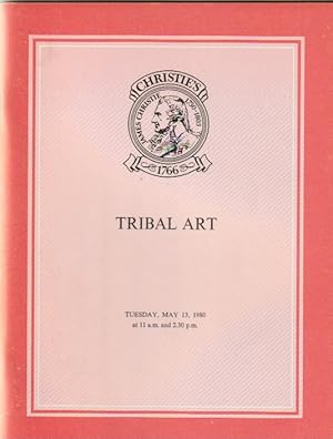 (Auction Catalogue) Chrisite's, May 13, 1980. TRIBAL ART. ART AND ETHNOGRAPHY FROM AFRICA, THE AM...