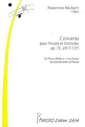 Bild des Verkufers fr Concerto op.72fr Piccoloflte und Orchester : Partitur zum Verkauf von AHA-BUCH GmbH