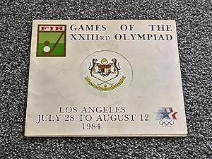 Persekutuan Hoki Malaysia: Games of the XXIIIrd Olympiad, Los Angeles July 28 to August 12 1984