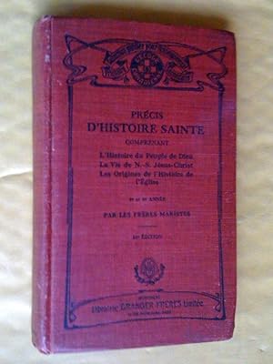 Seller image for Prcis d'histoire sainte 5e et 6ee anne for sale by Claudine Bouvier