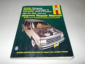 Image du vendeur pour Dodge Caravan, Plymouth Voyager & Chrysler Town & Country (1984 thru 1995) Haynes Repair Manual mis en vente par Paradise Found Books