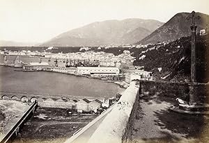 Italy Naples Napoli Castellammare Panorama old Photo Giorgio Sommer 1870