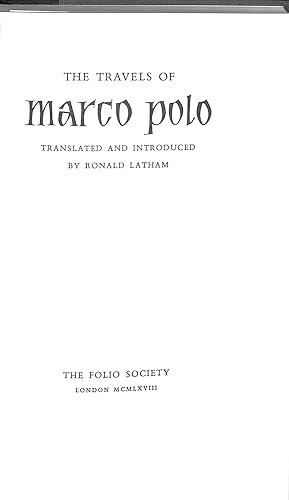 Seller image for The Travels of Marco Polo for sale by WeBuyBooks