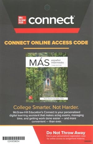 Bild des Verkufers fr MAS McGraw Hill Connect Access Code : Espanol Intermedio zum Verkauf von GreatBookPrices