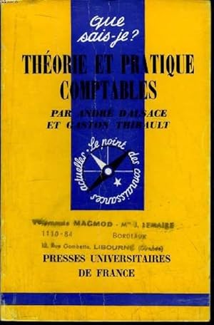 Image du vendeur pour Que sais-je? N 1071 Thorie et pratique comptables mis en vente par Le-Livre