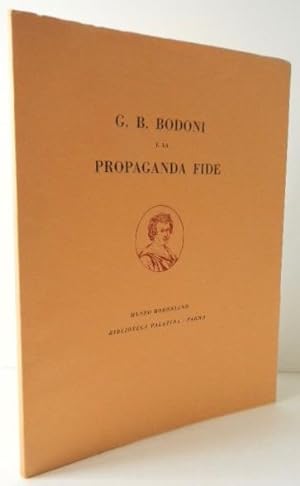 G.B. BODONI E LA PROPAGANDA FIDE.