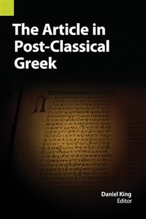 Image du vendeur pour Article in Post-classical Greek mis en vente par GreatBookPrices