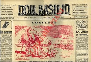 Don Basilio. Unico settimanale satirico d'opposizione.
