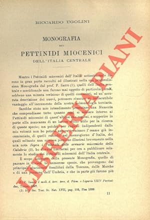 Monografia dei Pettinidi miocenici dell'Italia Centrale.