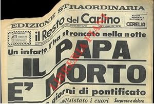 Il Papa è morto. Dopo 33 giorni di pontificato. Edizione straordinaria. (Papa Luciani).
